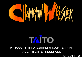 Champion Wrestler (World) Title Screen